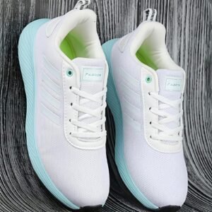 white sports shoes