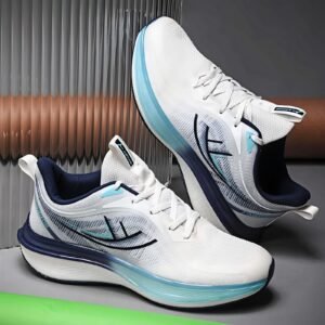 white sports shoes